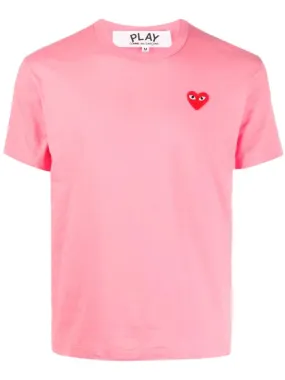 N372O COMME DES GARONS PLAYS Camiseta Heart de algodón con logo