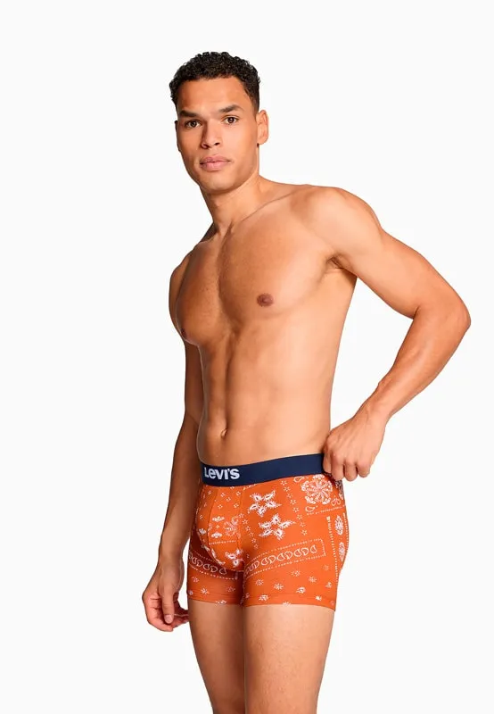 Pack 2 Boxers Levi´s en naranja calabaza y marino