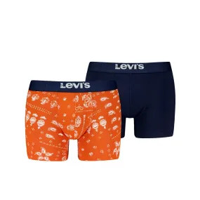 Pack 2 Boxers Levi´s en naranja calabaza y marino