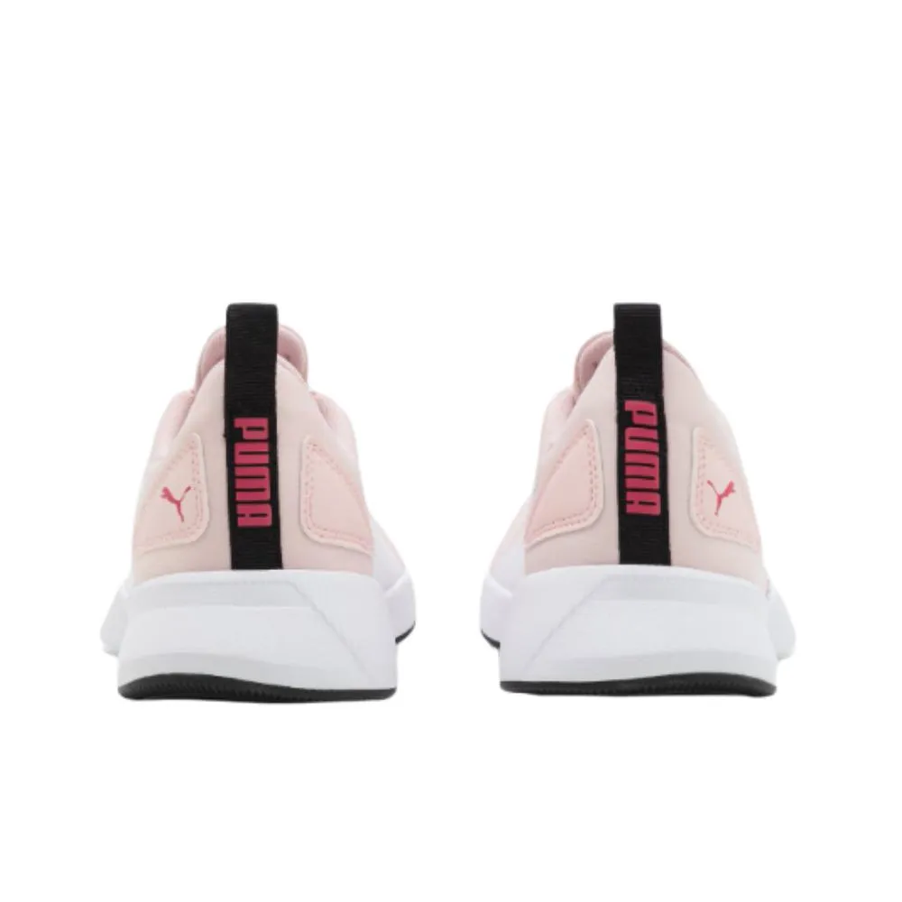 PUMA Flyer Runner. 192928 27. Junior. Blanco/rosa.