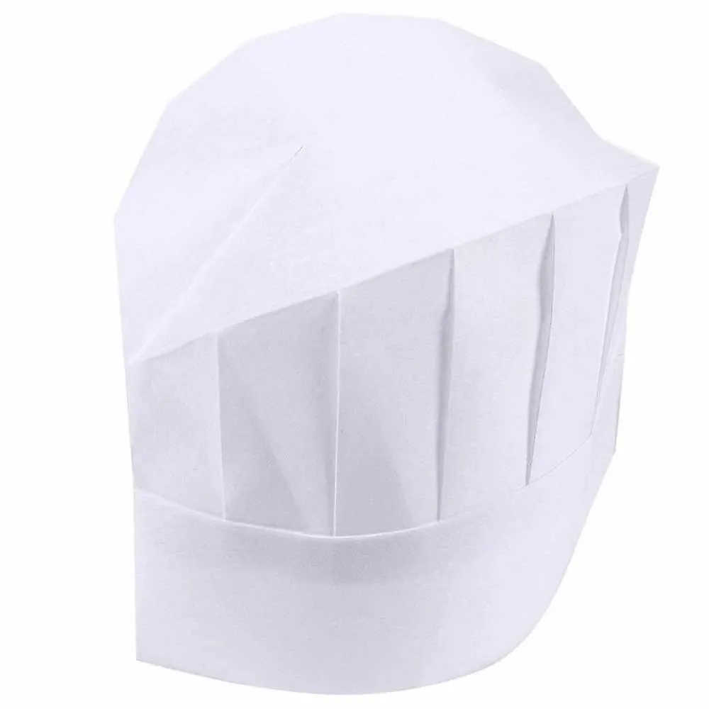 Sombreros Chef 20-pack Disposable Blanco Chef Toques 23cm