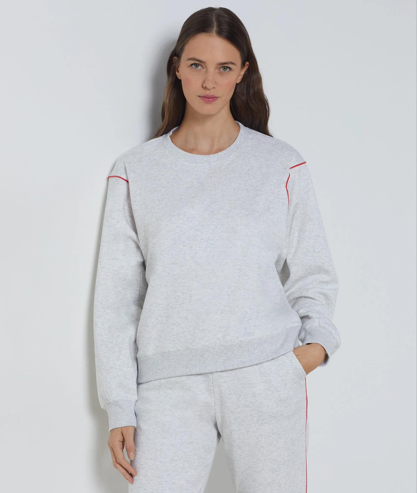 Sweat en coton SWEN GRIS - ETAM