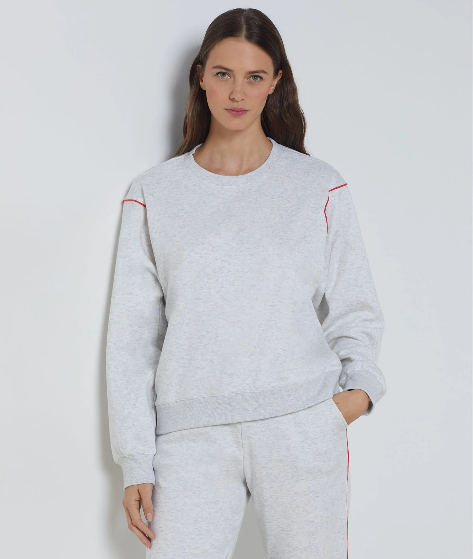 Sweat en coton SWEN GRIS - ETAM