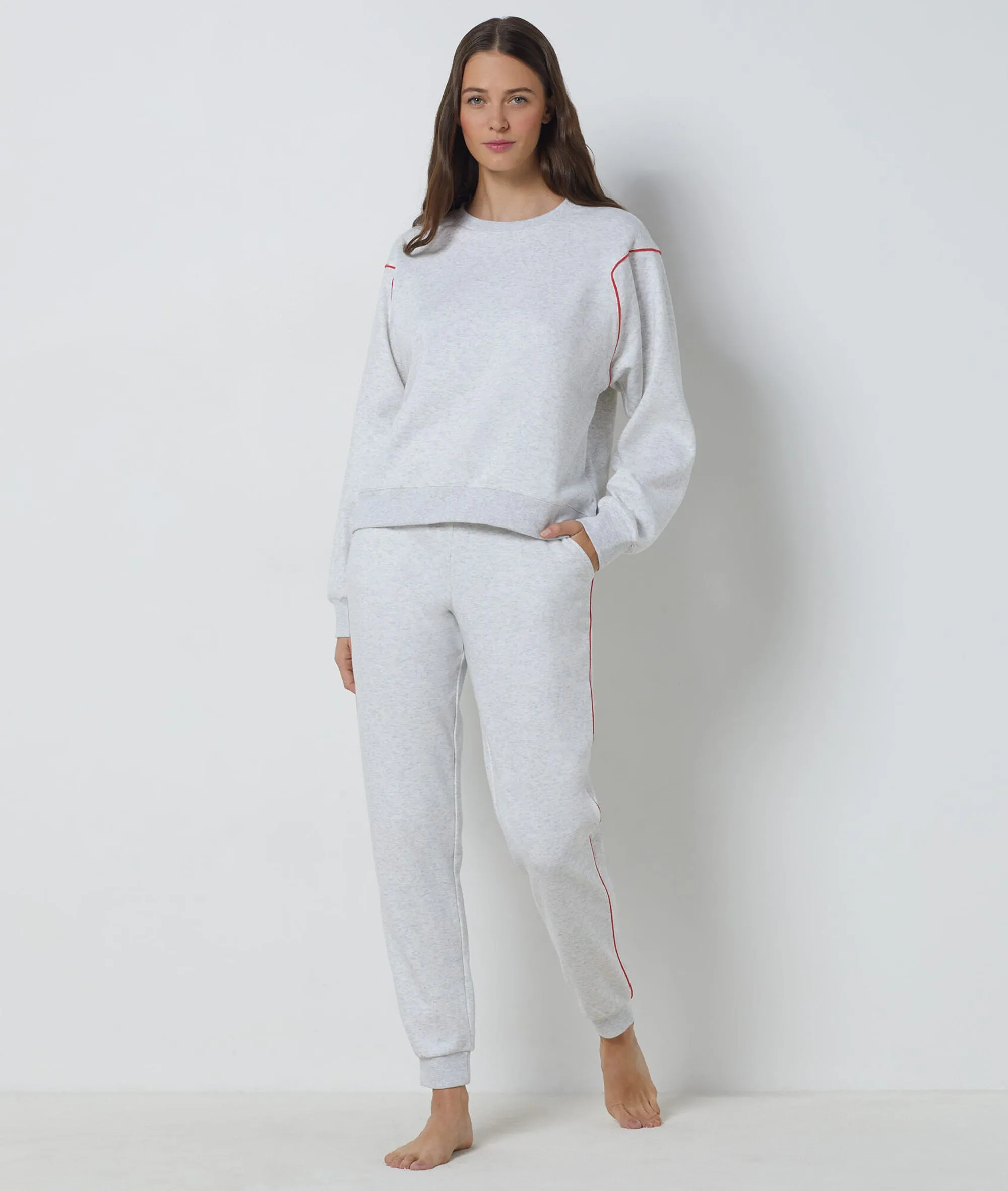 Sweat en coton SWEN GRIS - ETAM