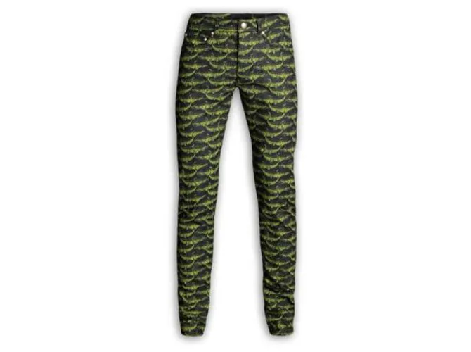 Versace For H&M Pantalones Negro Verde Verde oscuro 