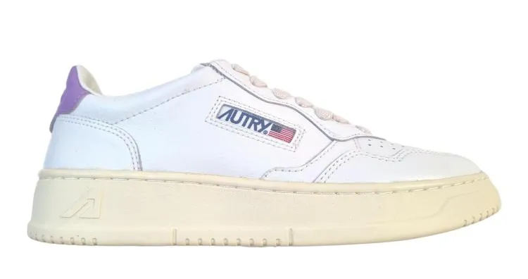 Zapatillas deportivas de mujer AUTRY en piel AULW LL59 blanco lila