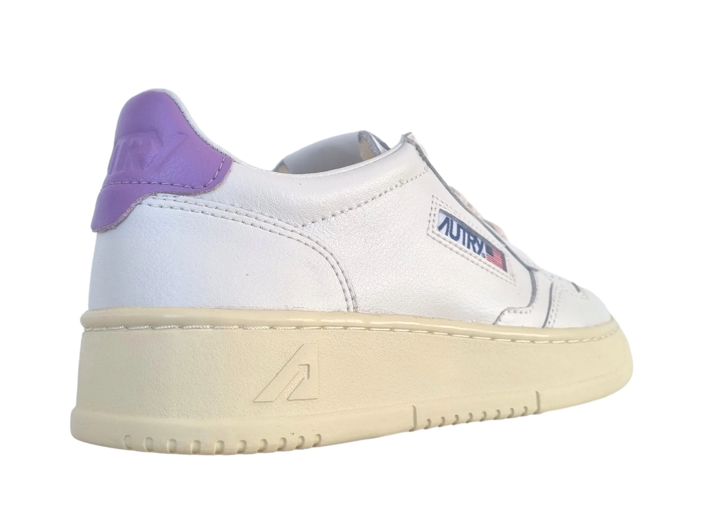 Zapatillas deportivas de mujer AUTRY en piel AULW LL59 blanco lila