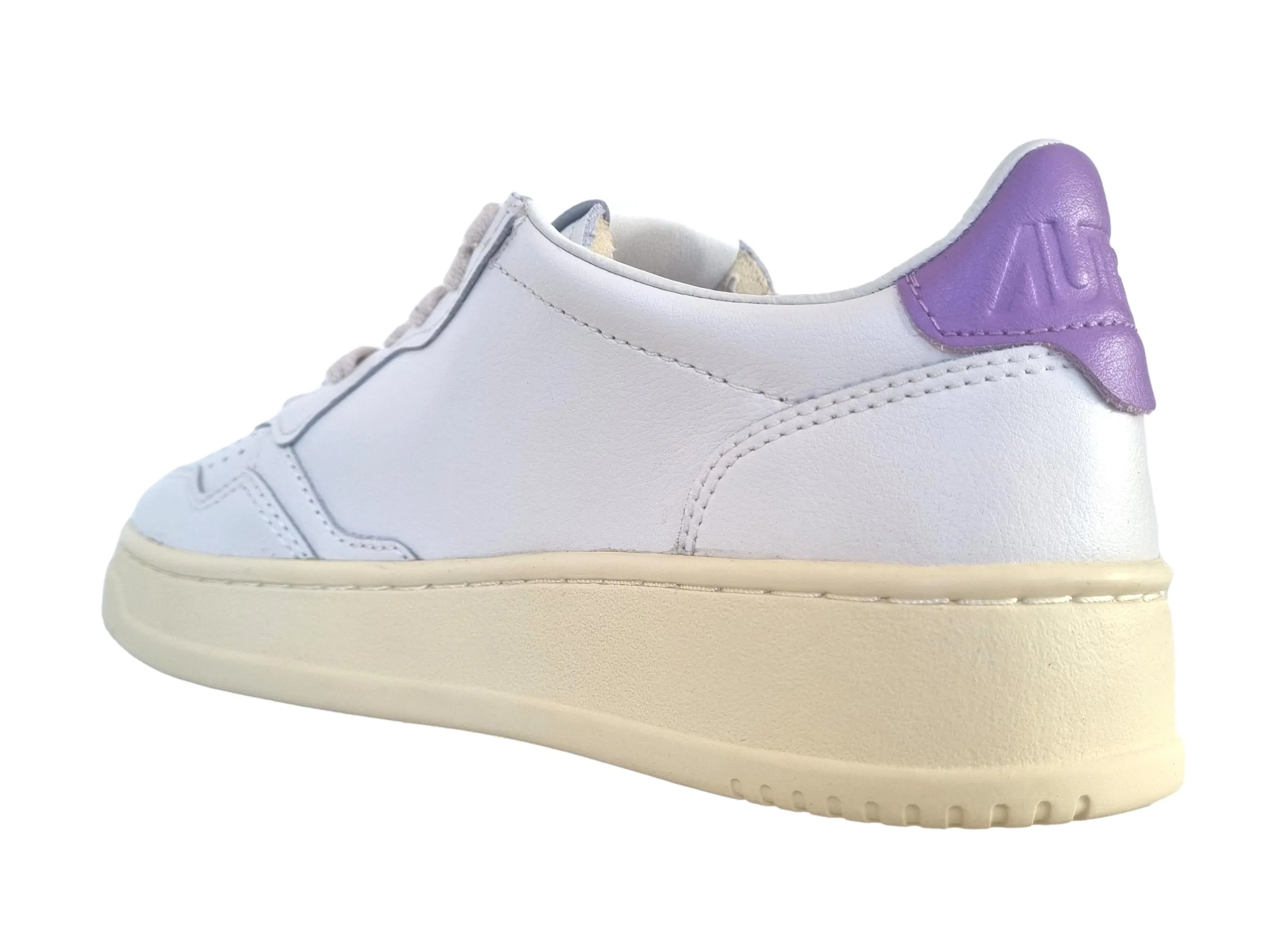 Zapatillas deportivas de mujer AUTRY en piel AULW LL59 blanco lila