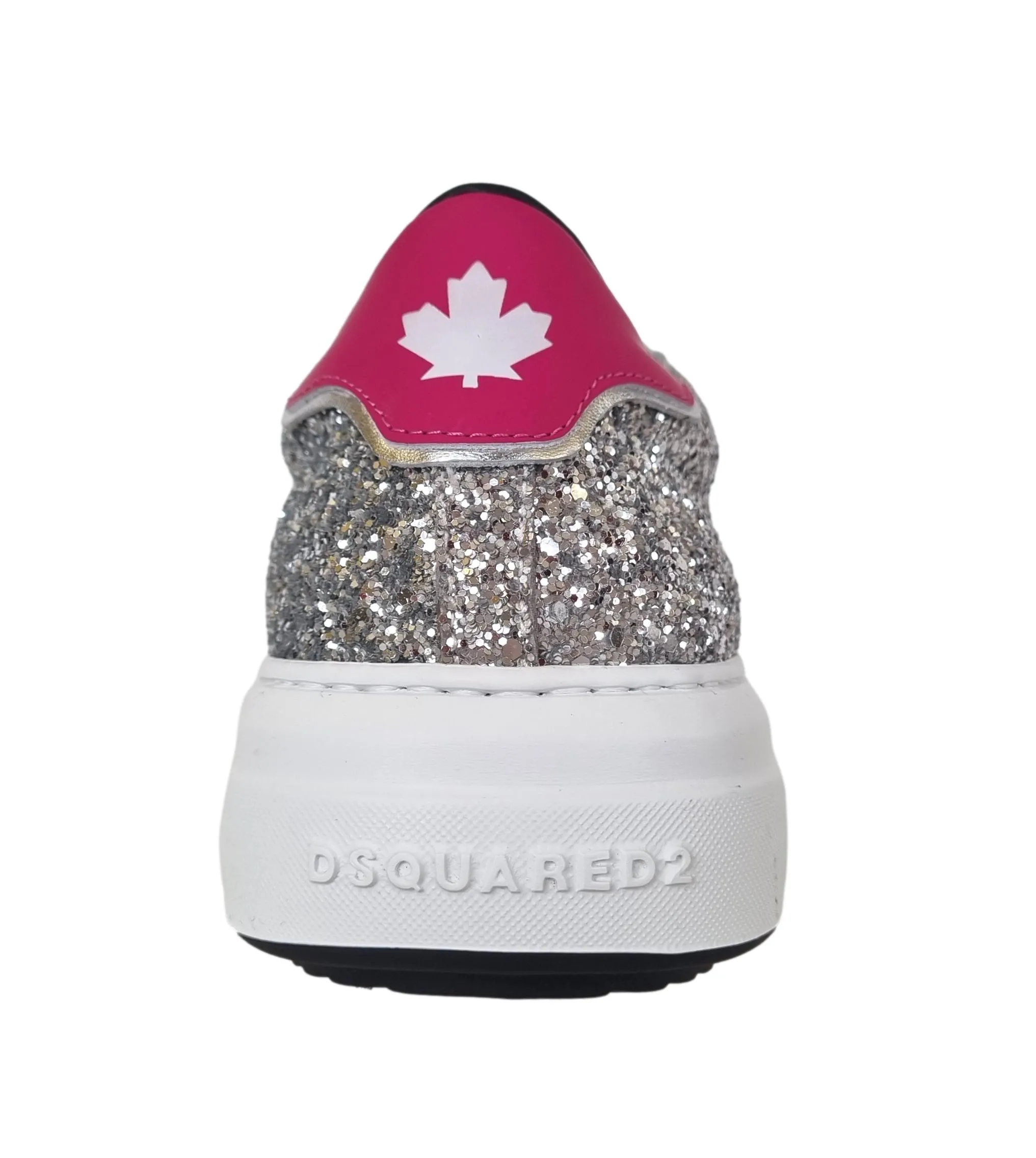 Zapatillas deportivas de mujer DSQUARED2 Bumper Glitter plata 2133