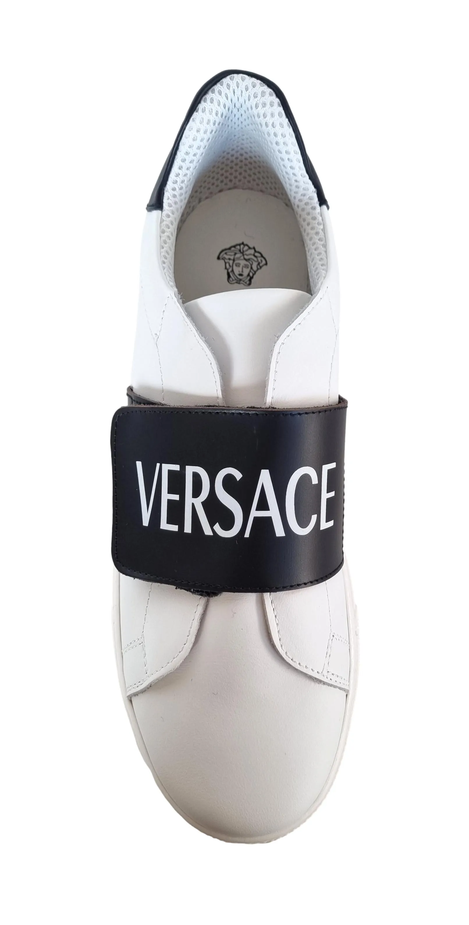 Zapatillas deportivas Versace young shoes en piel blanca 9500